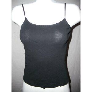 Giordano Women's Camisole Black Size Large Straps Sleeveless Lace Trim